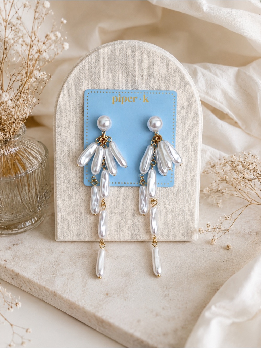 Piper K Pearl Statement Earrings 🤍